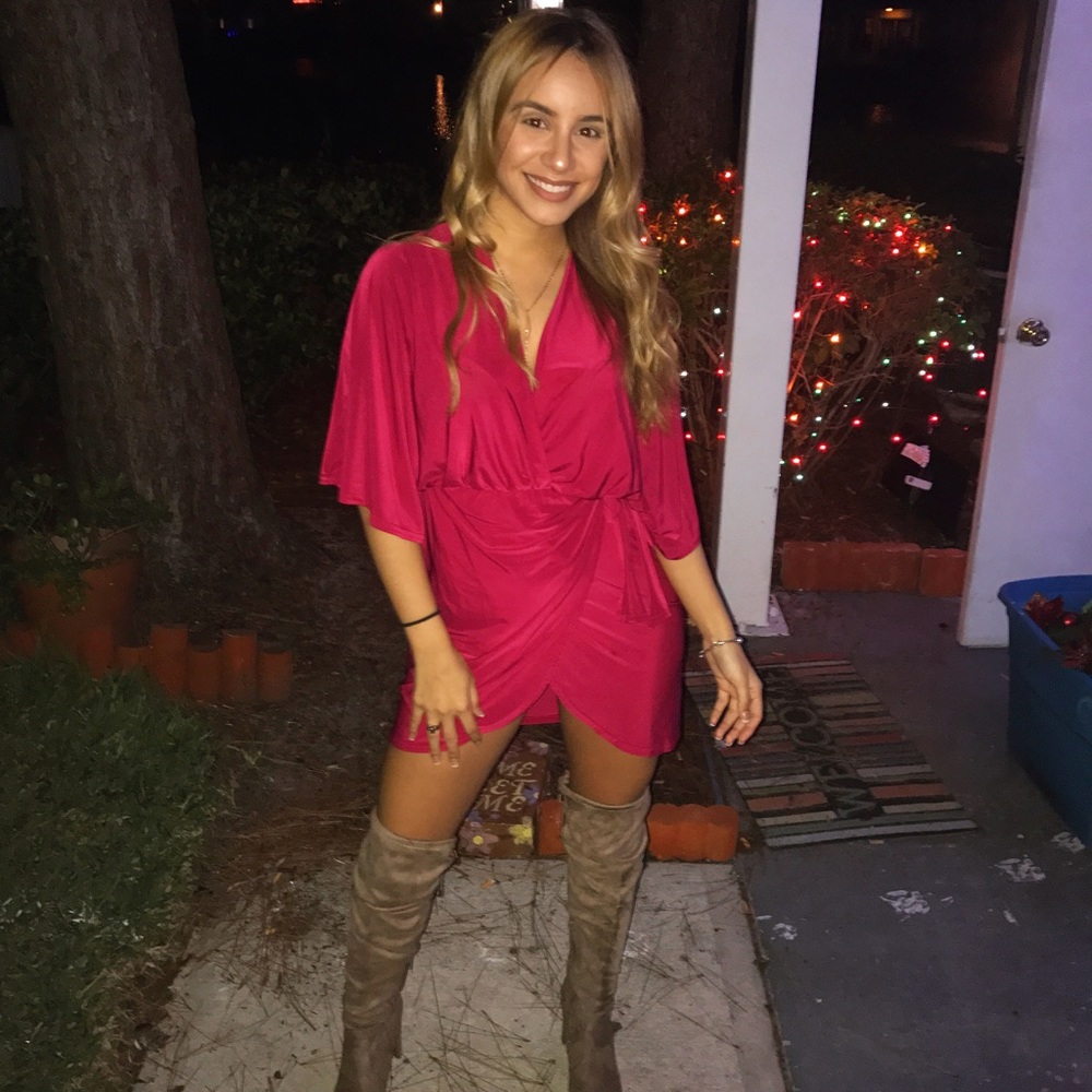 Red slinky dress size 4